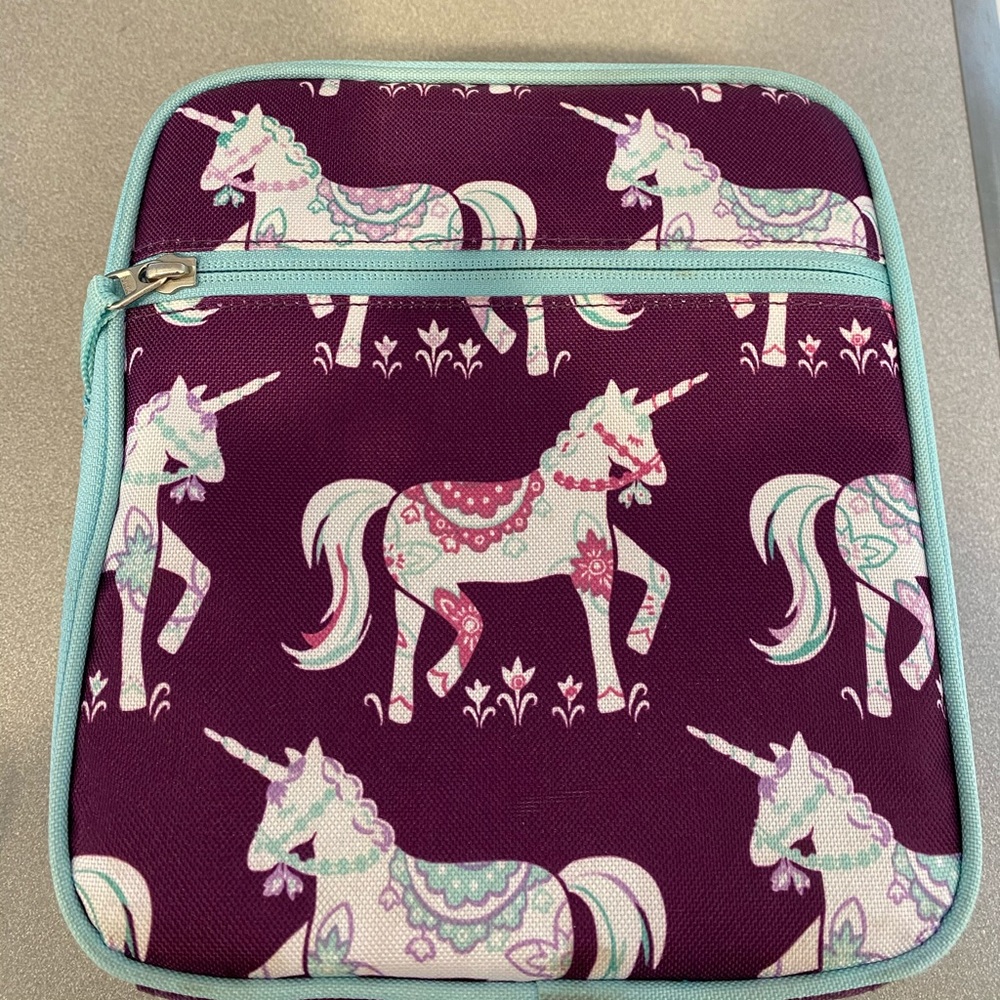 SOLD Mackenzie Purple Unicorn Lunch Box